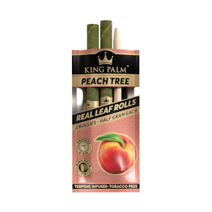 KING PALM - King Palm Peach Tree Hand Rolled Leaf Dual Pack (.5g - 2 pack)