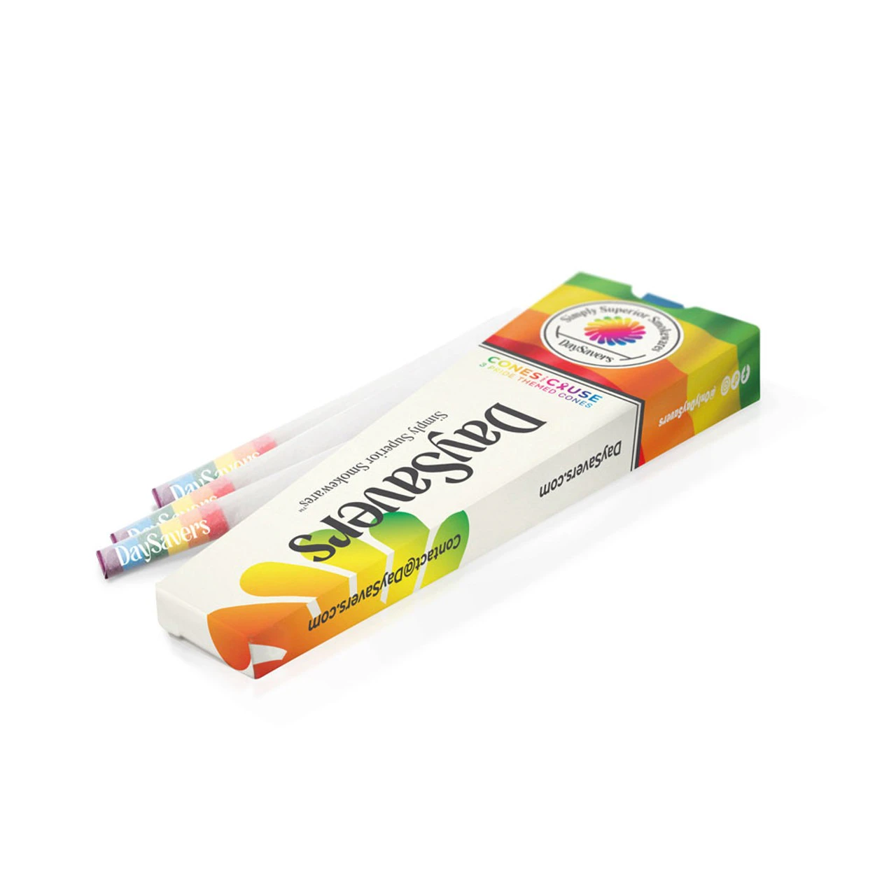 Day Savers - DaySavers 1 Gram King Size Rainbow Pride Flag Pre Rolled Cones Main Image