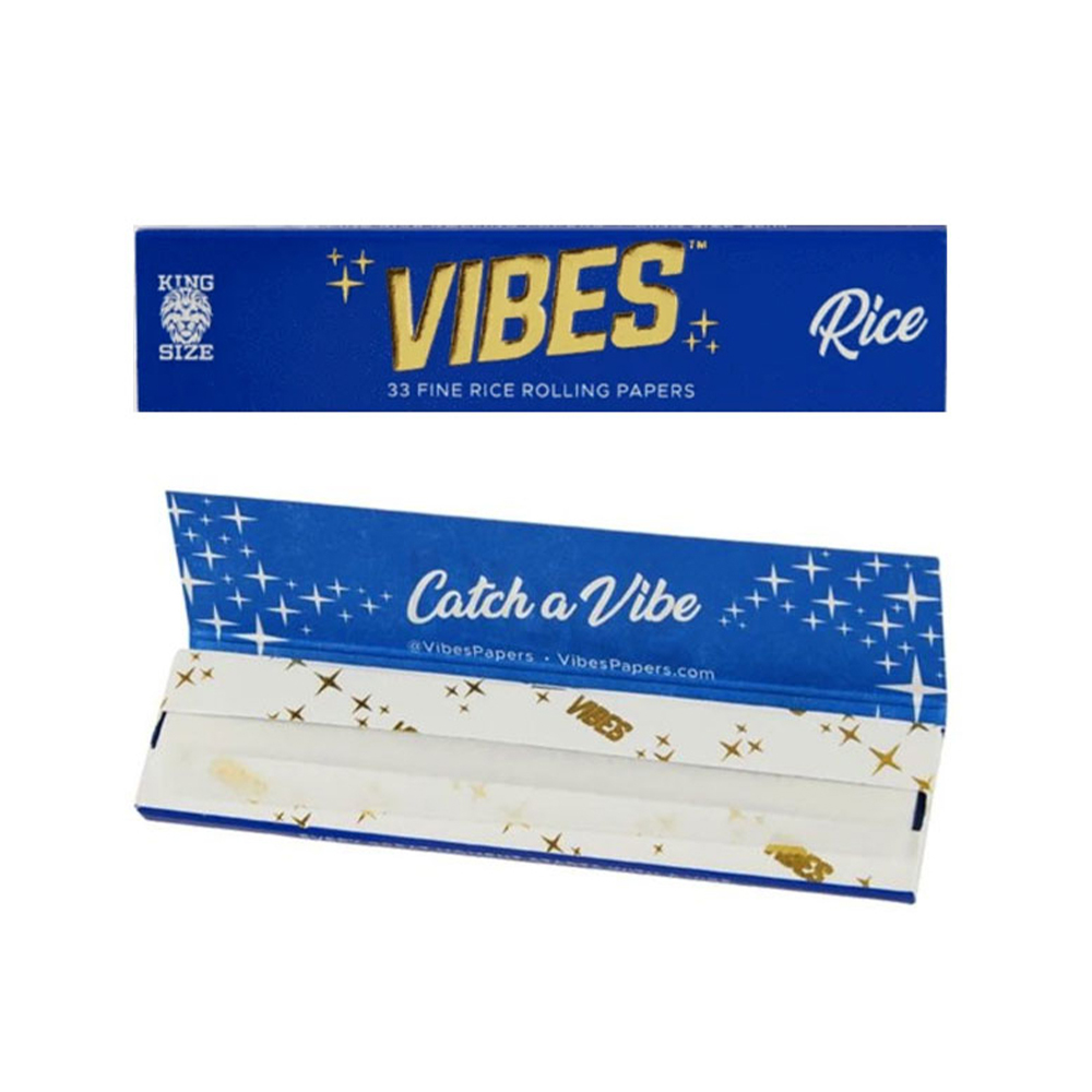 Vibes Blue King Size Slim Rolling Papers