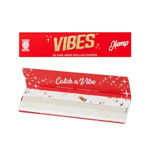 Vibes - Vibes Red King Size Slim Rolling Papers
