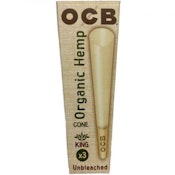 OCB Pre Rolled Cones |Organic Hemp|Kingsize|3ct