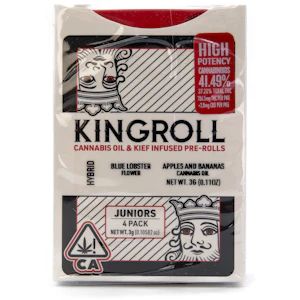 KINGPEN - Juniors Blue Lobster x Apples & Bananas 3g 4 Pack Infused Pre-Rolls - KingRoll
