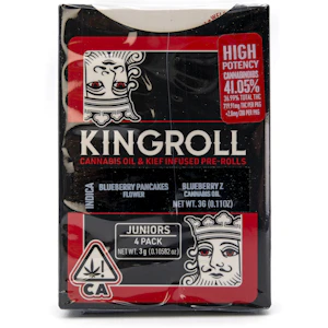 KINGPEN - Juniors Blueberry Pancakes x Blueberry Z 3g 4 Pack Infused Pre-Rolls - KingRoll