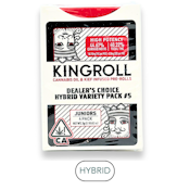KingRoll - Juniors - Variety Hybrid Mix #5 - Infused Preroll Pack - 4pk - 3.0g