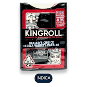 KingRoll - Juniors - Variety Indica Mix #8 - Infused Preroll Pack - 4pk - 3.0g