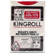 Juniors Mix #5 3g 4 Pack Infused Pre-Rolls - KingRoll