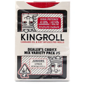 KINGPEN - Juniors Mix #5 3g 4 Pack Infused Pre-Rolls - KingRoll