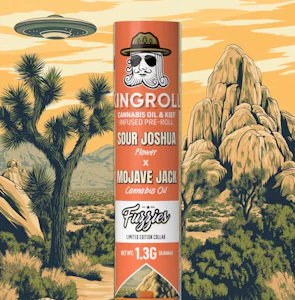 Kingroll - KingRoll | Sour Joshua x Mojave Jack | Oil & Kief Infused Pre-Roll | 1.3g