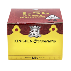 KING ROLL - Gelato 33 (H) | 1.5g Live Resin Sugar Concentrate | Kingpen