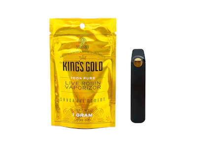 420 KINGDOM - King's Gold - Holy Gelato - 1g All-In-One Live Rosin Vape - 420K