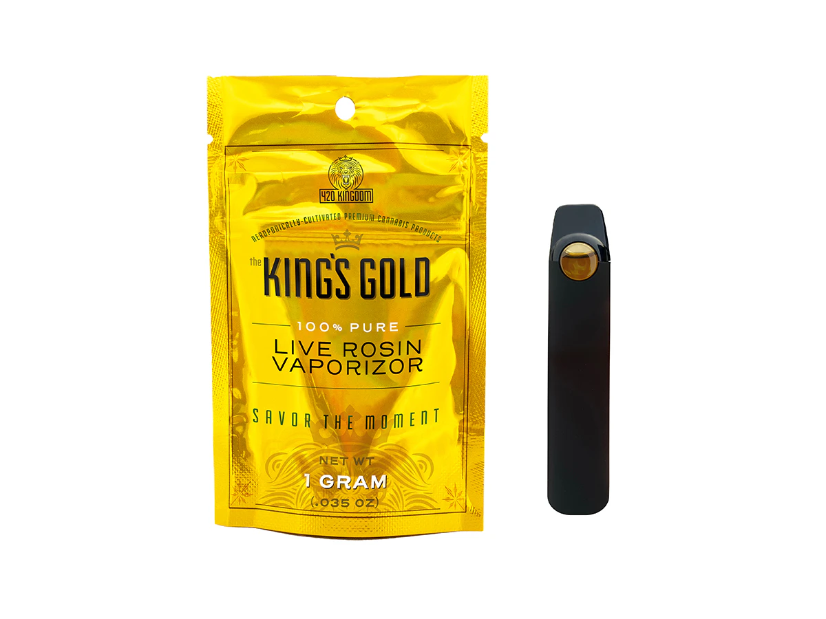 420 Kingdom - King's Gold - Watermelon Mimosa - 1g All-In-One Live Rosin Vape - 420K Main Image