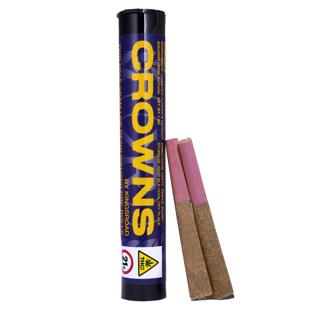 Kingsroad - White Runtz x Lemon Ice Live Resin infused pre-rolls | .5g, 2-pack Main Image