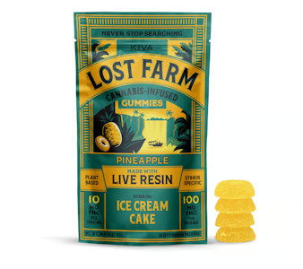 LOST FARM - Pineapple 10pk  Live Resin Gummies - 100mg