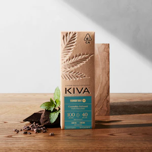 KIVA - Kiva | Dark Chocolate CBN Midnight Mint  | [140mg] 100mg THC : 40mg CBN | Hybrid