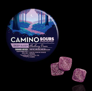 KIVA - Kiva Camino Gummies Sour Blackberry Dream CBN 1:1