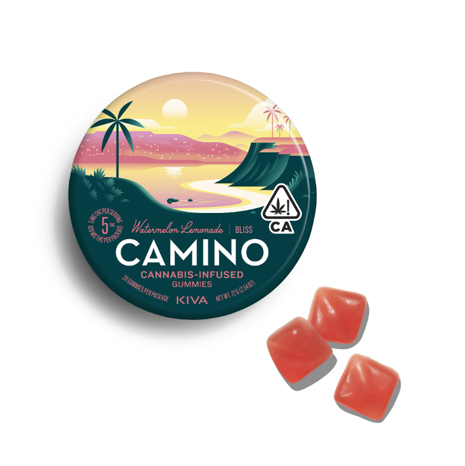 Kiva Camino Gummies Watermelon Lemonade