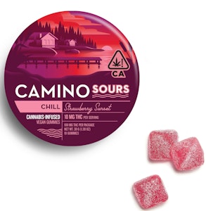 KIVA - Kiva Camino Gummies Sour Strawberry Sunset