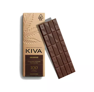 KIVA - [Kiva] THC Chocolate - 100mg - Dark Chocolate (H)