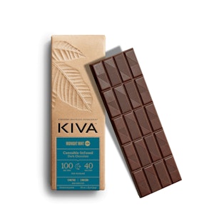 Kiva Confections - Kiva | Chocolate Bar (20ct) | Midnight Mint CBN | 100mg