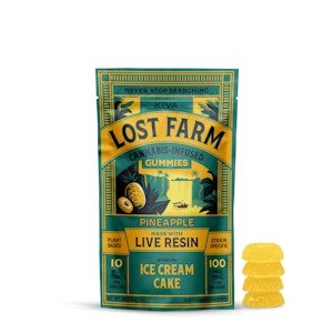 LOST FARM - Lost Farm | Live Resin Gummies (10ct) | Pineapple | 100 mg