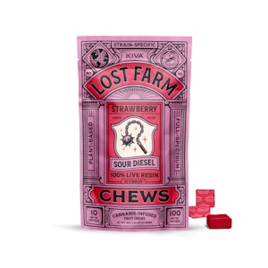 LOST FARM - Lost Farm | 10pk Fruit Chews | Strawberry |100mg