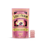 Lost Farm | Live Resin Gummies (10ct) | Strawberry Lemonade | 100 mg