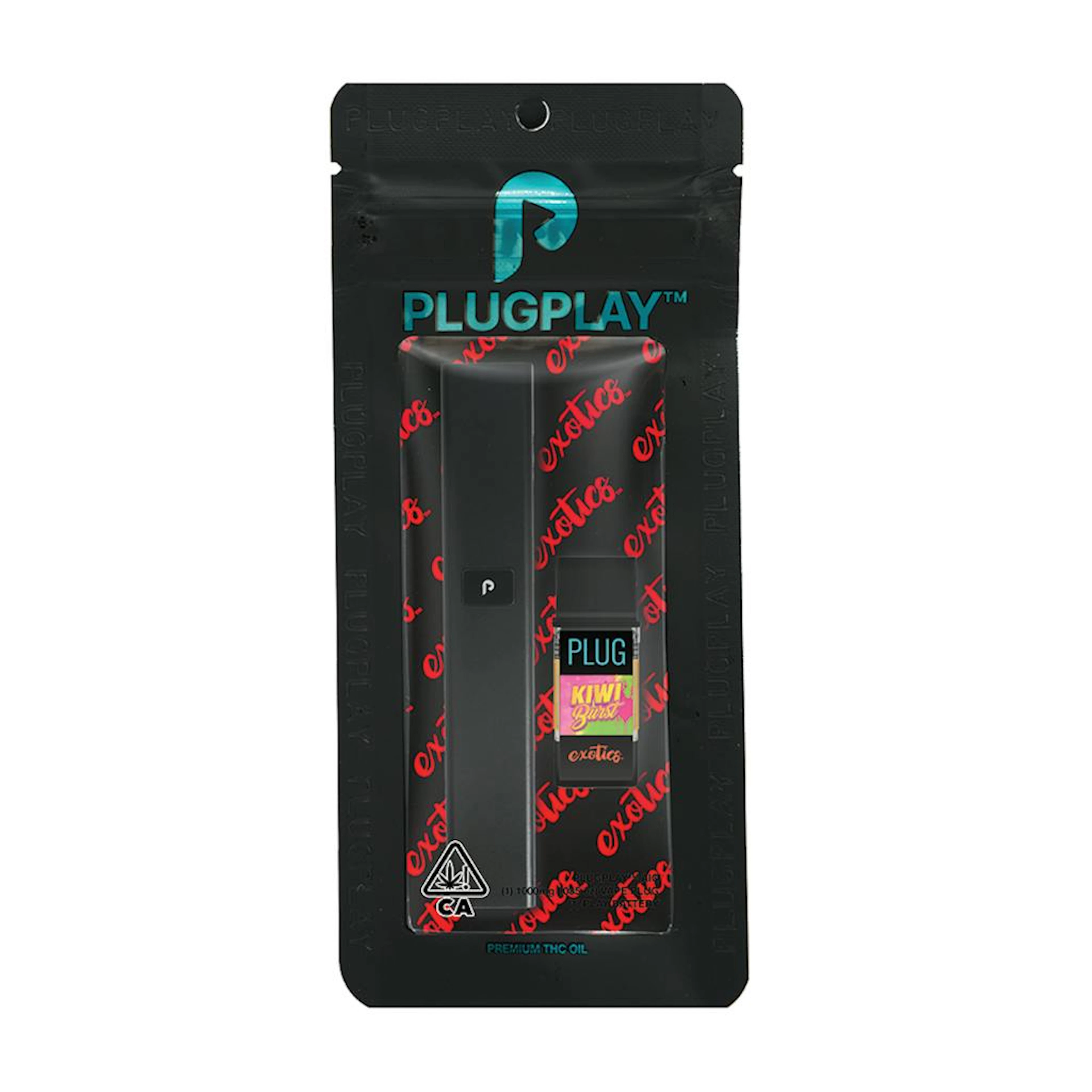 PLUGplay EXOTICS Kiwi Burst All-In-One Vape 1.0g