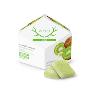 200mg 1:1 THCv :THC Kiwi Gummies (10mg THCv, 10mg THC - 10 Pack) - WYLD