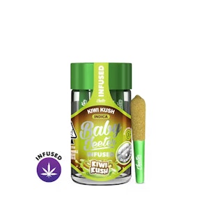 Baby Jeeter - Kiwi Kush .5G ROSIN Infused Pre-Rolls (5 Pack)