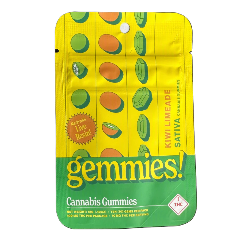 Higher Cultures - Kiwi Limeade (100MG) | Live Resin Gummies | Sativa Main Image