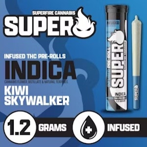 Superfire Cannabis - Kiwi Skywalker Infused Pre-roll | 1.2g