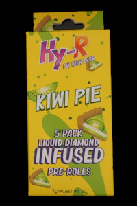 GOLDKINE - HY-R - Kiwi Pie - 5 Pack Preroll Case (3g) Infused