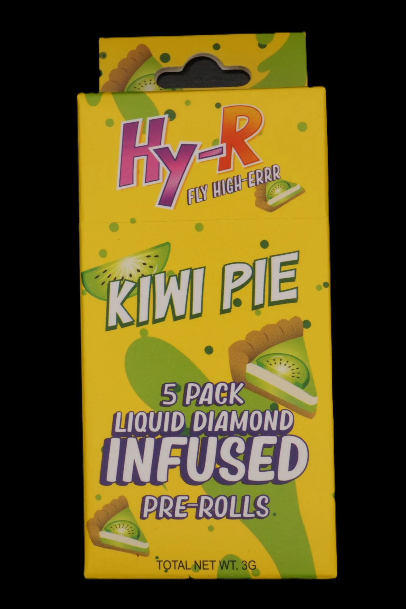 Goldkine - HY-R - Kiwi Pie - 5 Pack Preroll Case (3g) Infused Main Image