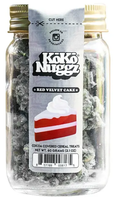 ＊＊COCO＊＊様 Koko Nuggz - Crispy Treats - Red Velvet - 100mg - Edible