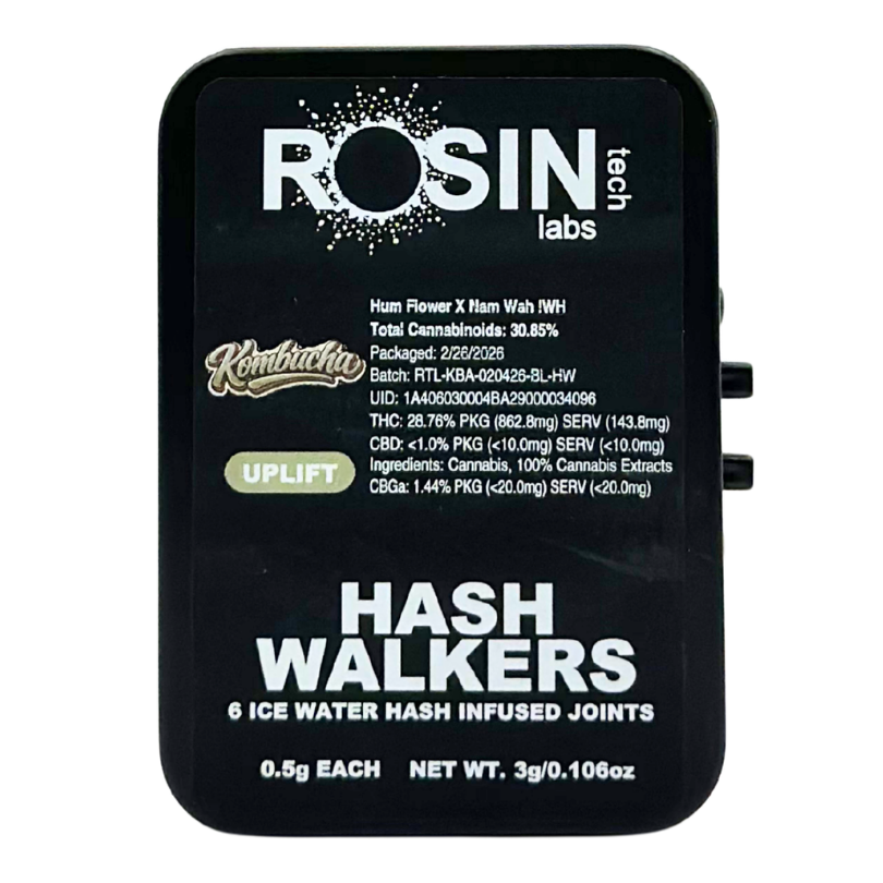 Hash Walkers - Kombucha - Infused Preroll Pack - 6pk - 0.3g