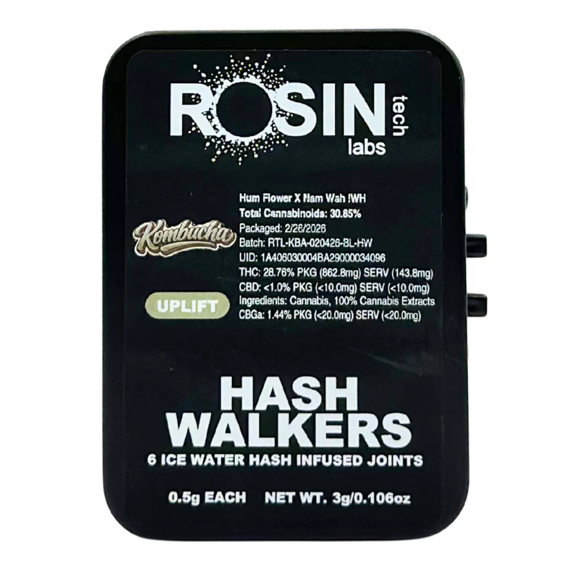 Rosin Tech Labs - Rosin Tech Labs - Hash Walkers - Kombucha - Infused Preroll Pack - 6pk - 3.0g Main Image
