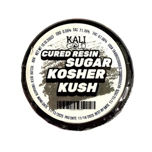 KALI GOLD - Kali Gold Kosher Kush Cured Resin Sugar 1.0g