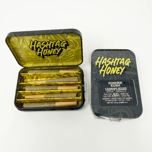 Hashtag Honey - Kosher Kush | Diamond Infused | 5pck Main Image