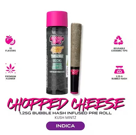 Bodega Boyz - Kush Mintz | Chopped Cheese Bubble Hash Hole Preroll Main Image