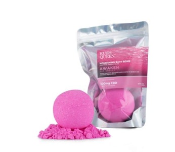 KUSH QUEEN - Kush Queen Bath Bomb 25mg Awaken 1:1 THC:CBD