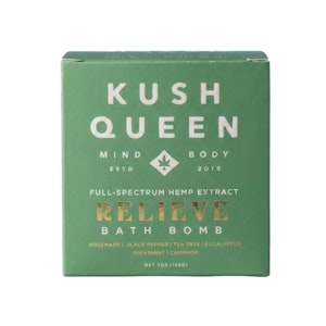 KUSH QUEEN - RELIEVE BATH BOMB - LEMON OZK - KUSH QUEEN