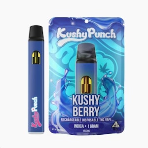 Kushy Punch - KUSHY PUNCH: Kushy Berry Disposable Vape 1g (I)