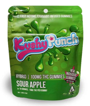 Kushy Punch - Kushy Punch 10pk Gummies Sour Apple Main Image
