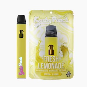 Kushy Punch - KUSHY PUNCH: Fresh Lemonade Disposable Vape 1g (S)