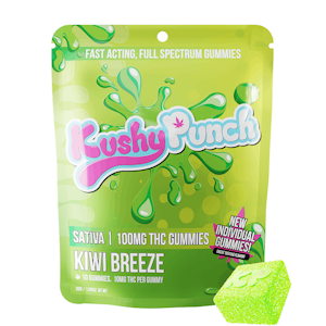 KUSHY PUNCH - Sativa - Kiwi Breeze NANO Gummies