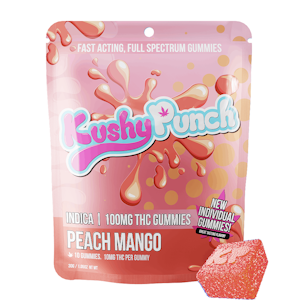 KUSHY PUNCH - Indica - Peach Mango NANO Gummies