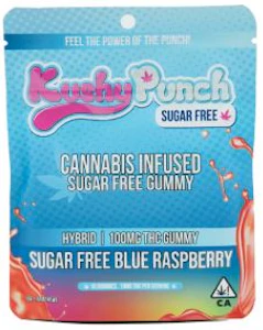 KUSHY PUNCH - Kushy Punch Sugar Free Gummy Blue Raspberry