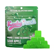 KUSHY PUNCH - Sour Apple Individual Gummy 100mg 