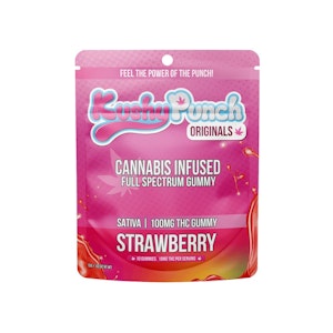 KUSHY PUNCH - SATIVA STRAWBERRY 100MG - KUSHY PUNCH