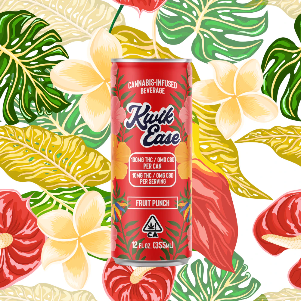 Manzanita Naturals - Kwik Ease | Fruit Punch | Beverage | 100 mg Main Image